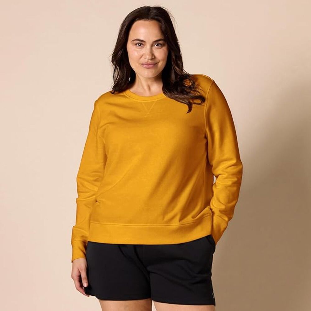 Fleece Crewneck Long Sleeve Pullover Sweatshirt, Size XS, 12H-190T002